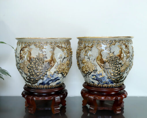 Thống Công Danh Phú Quý Men Vàng Vẽ Vàng