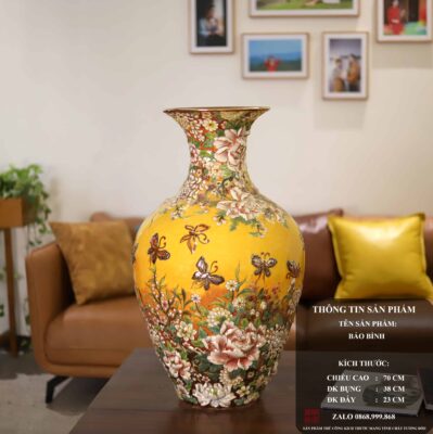 BẢO BÌNH NGÀN HOA MEN VÂN MÂY