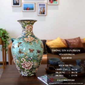 BẢO BÌNH TRĂM HOA ĐUA NỞ MEN VÂN MÂY XANHH70