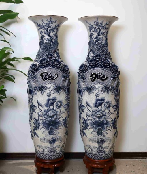 LỘC BÌNH PHÚC ĐỨC MEN RẠN XANH 1M6