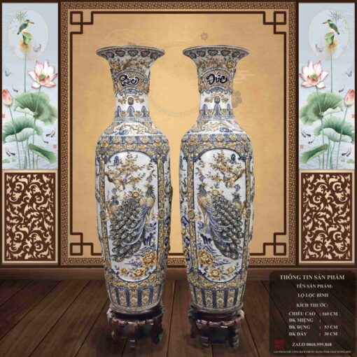 LỘC BÌNH PHÚC ĐỨC TỨ CẢNH MEN RẠN 1M6