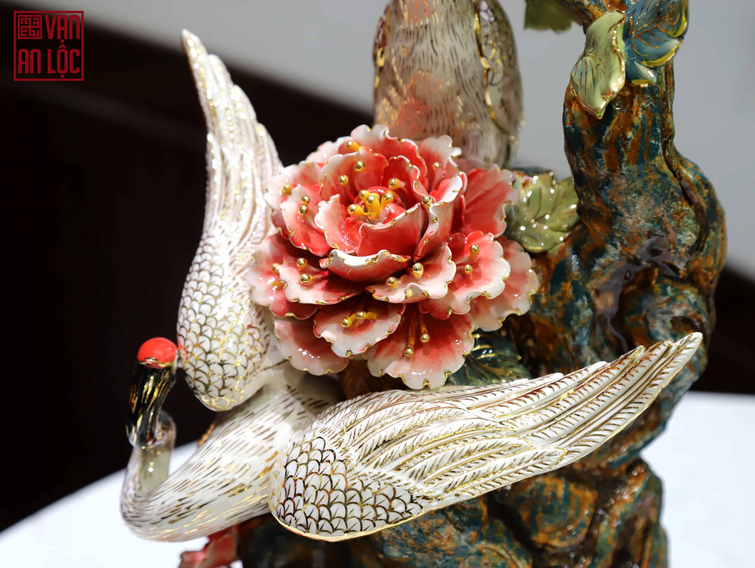 DECOR TÙNG HẠC DIÊN NIÊN VẼ VÀNG - Image 2